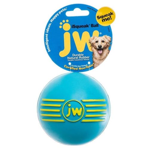 JW Pet iSqueak Ball Rubber Dog Toy